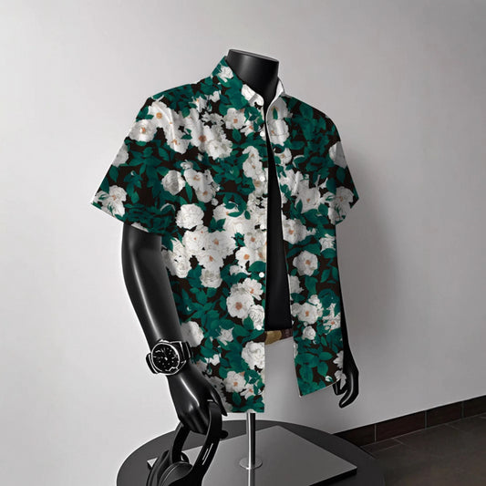 Khaki Shirt Short-sleeved
