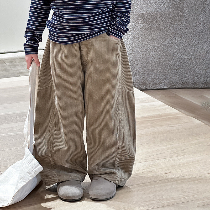 Kids Casual Corduroy Pants