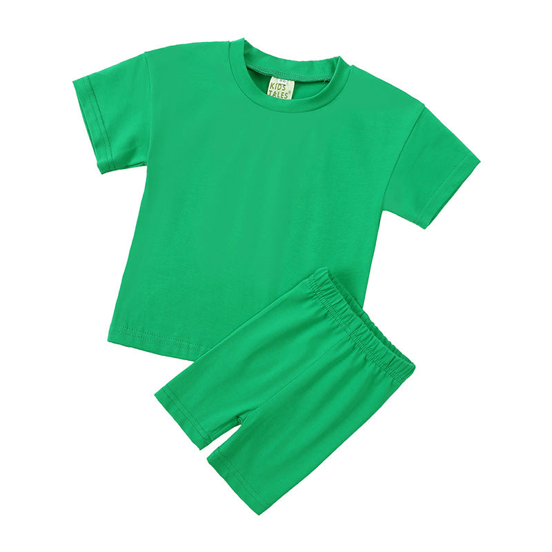 Kids Cotton Short Sleeve Set