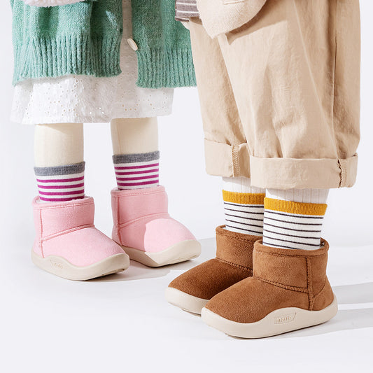 Kids Fleece Lined Winter Snow Boots