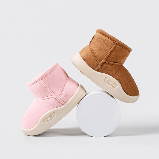 Kids Fleece Lined Winter Snow Boots