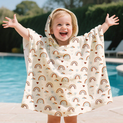 Kids Hooded Bath Towel Cape
