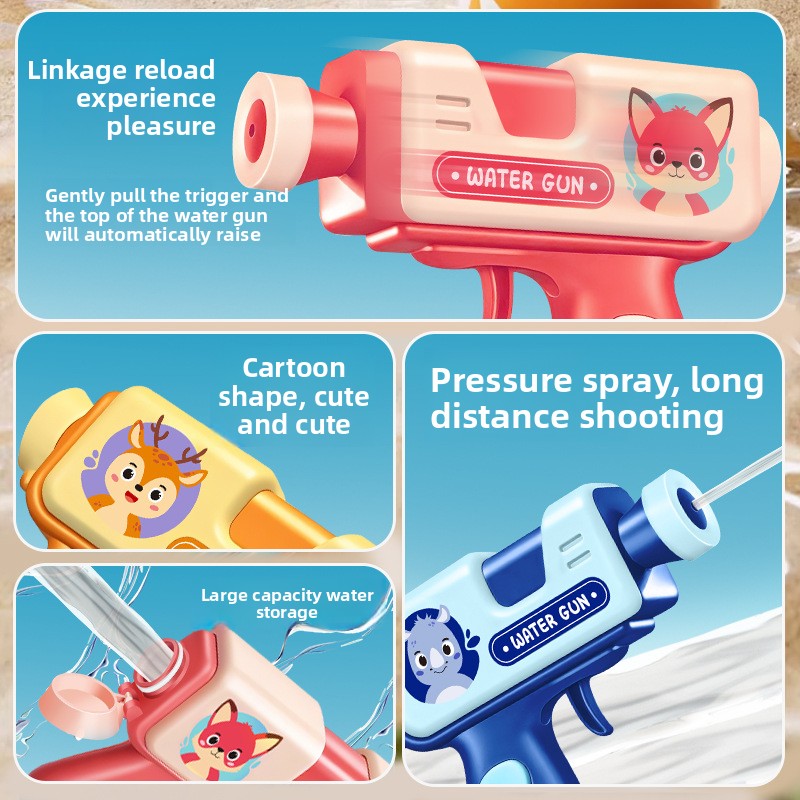 Kids' Linked Water Gun Toy for Summer Outdoor Play