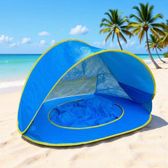 Blue solid color pool