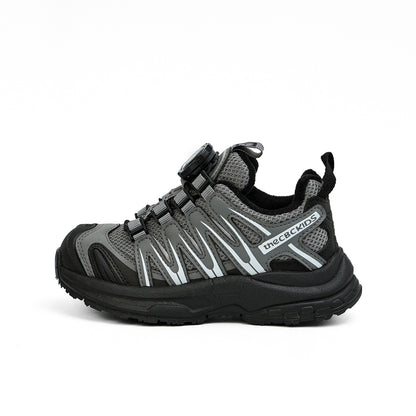 Kids Rotating Buckle Sports Shoes for Hiking Running