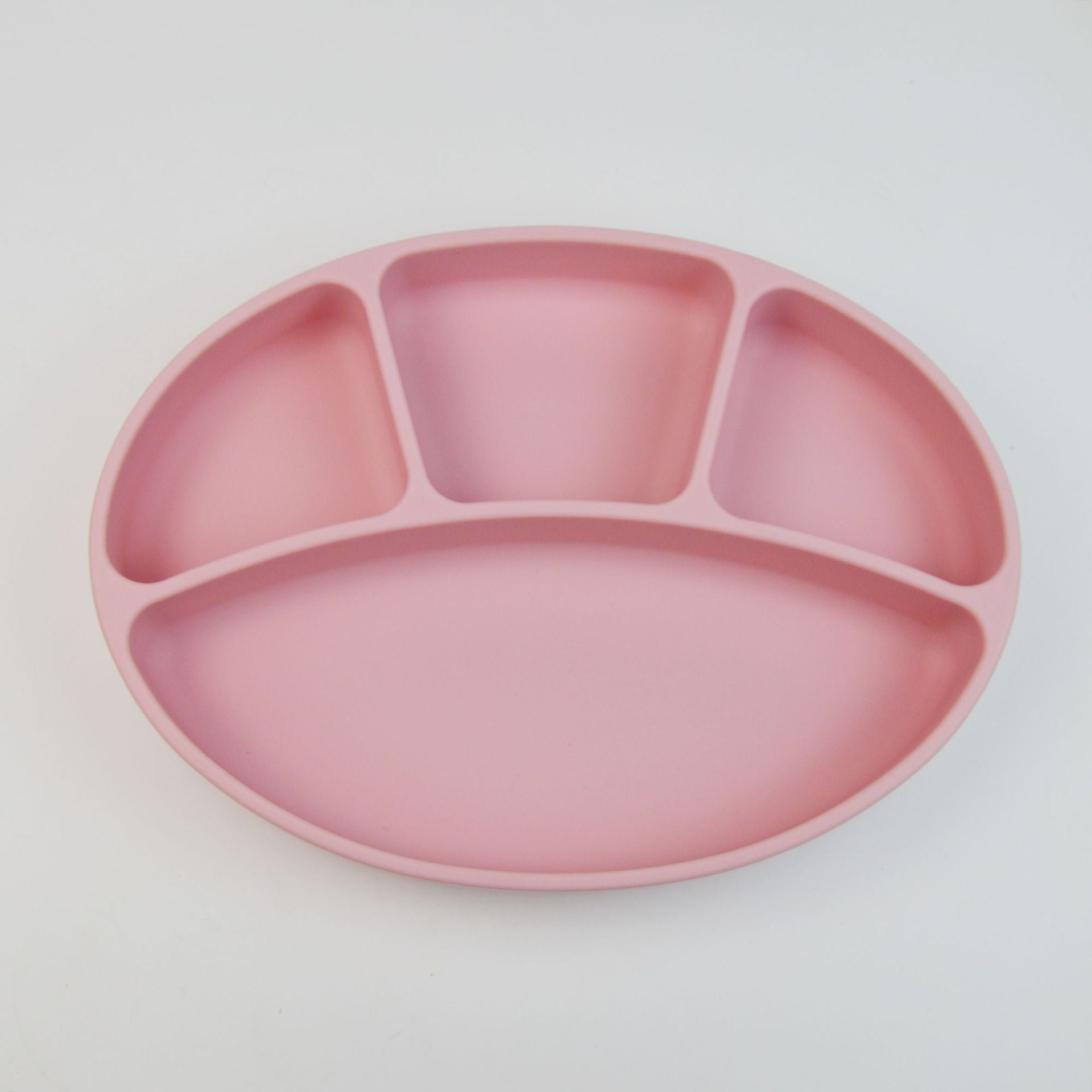 Kids Silicone Suction Plate Divided Compartment Bowl