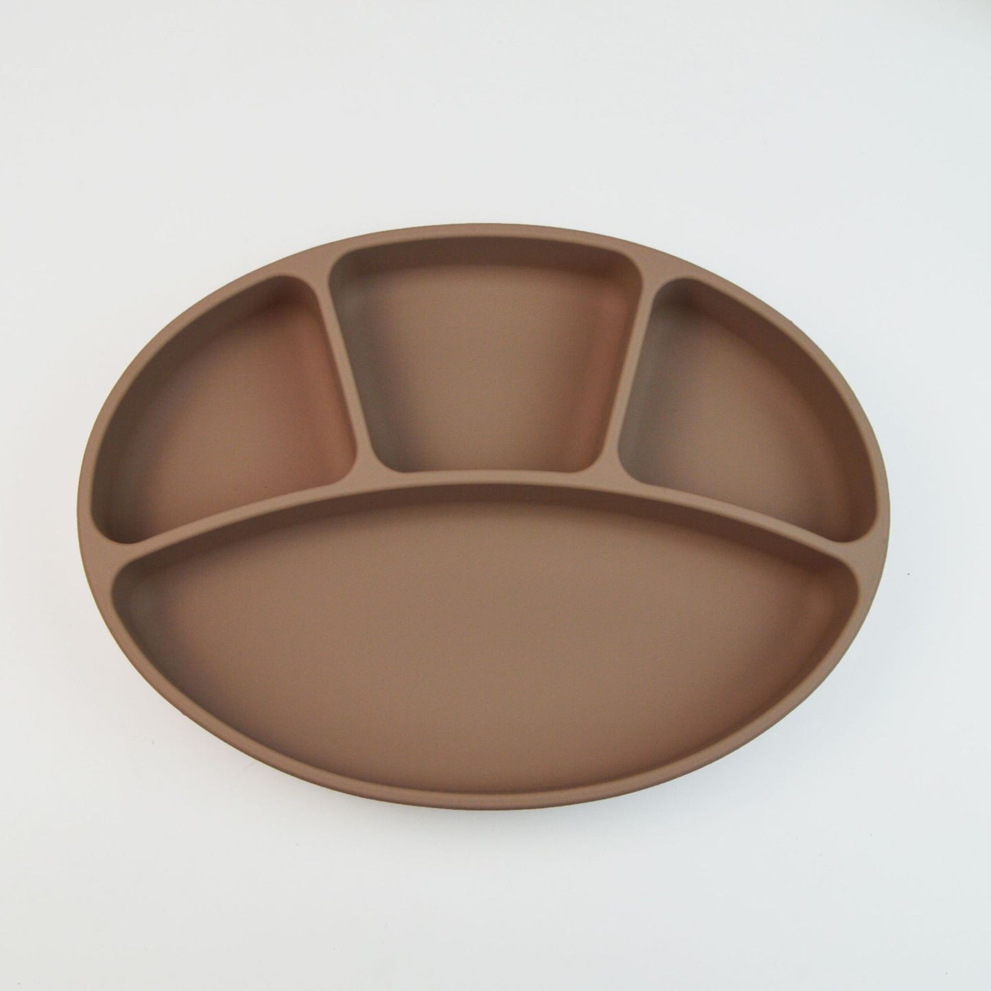 Kids Silicone Suction Plate Divided Compartment Bowl