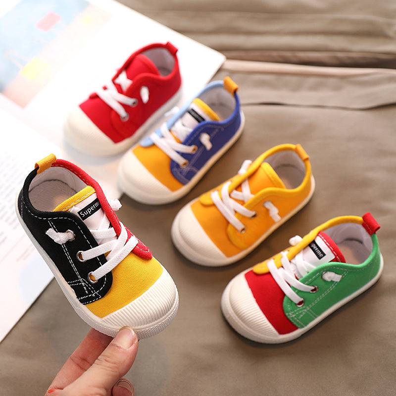 Kids Soft-Soled Canvas Indoor Shoes