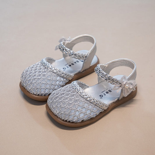 Kids Woven Mesh Sandals
