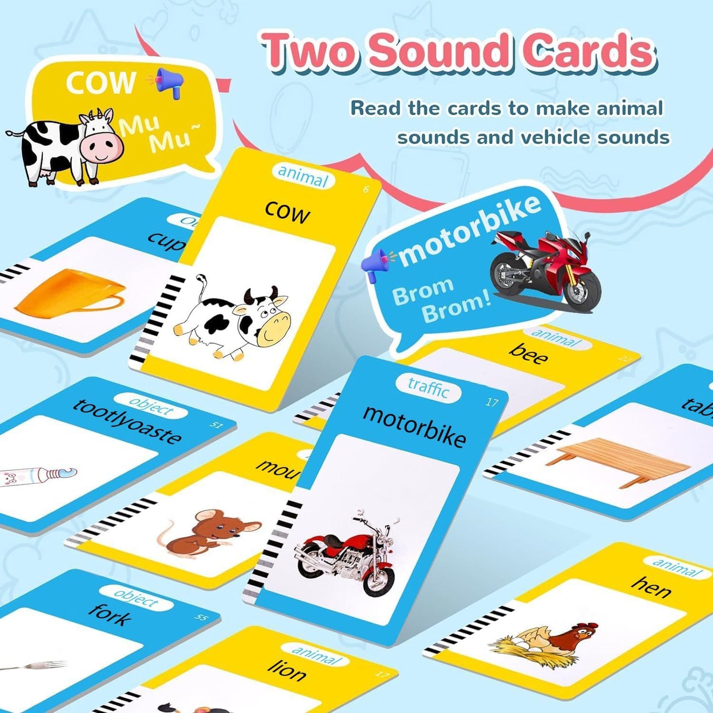 Kidsren's Educational Flash Card Card Toy