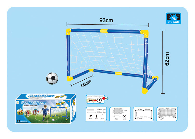 Kidsren's Plastic Football Goal Indoor and Outdoor Sports Toys Large Two-In-One Simple Portable Football Goal