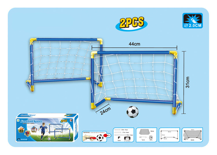 Kidsren's Plastic Football Goal Indoor and Outdoor Sports Toys Large Two-In-One Simple Portable Football Goal