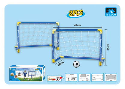 Kidsren's Plastic Football Goal Indoor and Outdoor Sports Toys Large Two-In-One Simple Portable Football Goal
