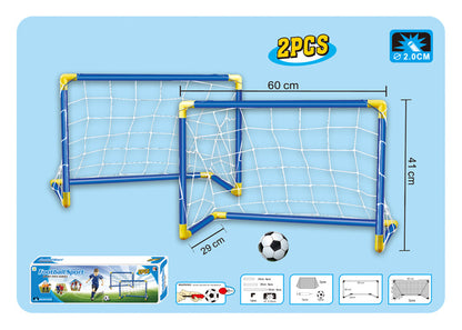 Kidsren's Plastic Football Goal Indoor and Outdoor Sports Toys Large Two-In-One Simple Portable Football Goal