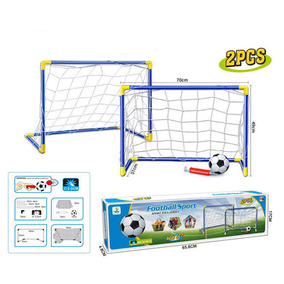 Kidsren's Plastic Football Goal Indoor and Outdoor Sports Toys Large Two-In-One Simple Portable Football Goal