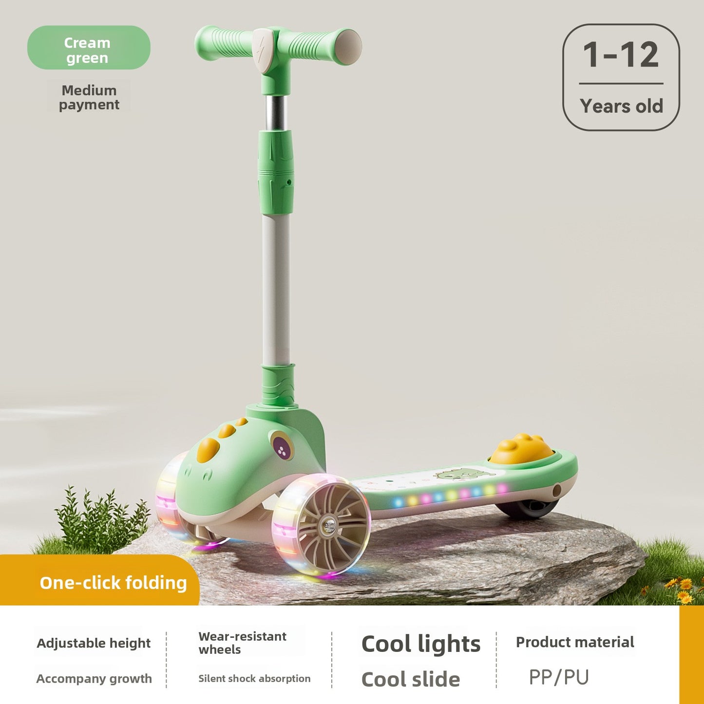 Kidsren's Scooter 1-3-6-10 Years Old