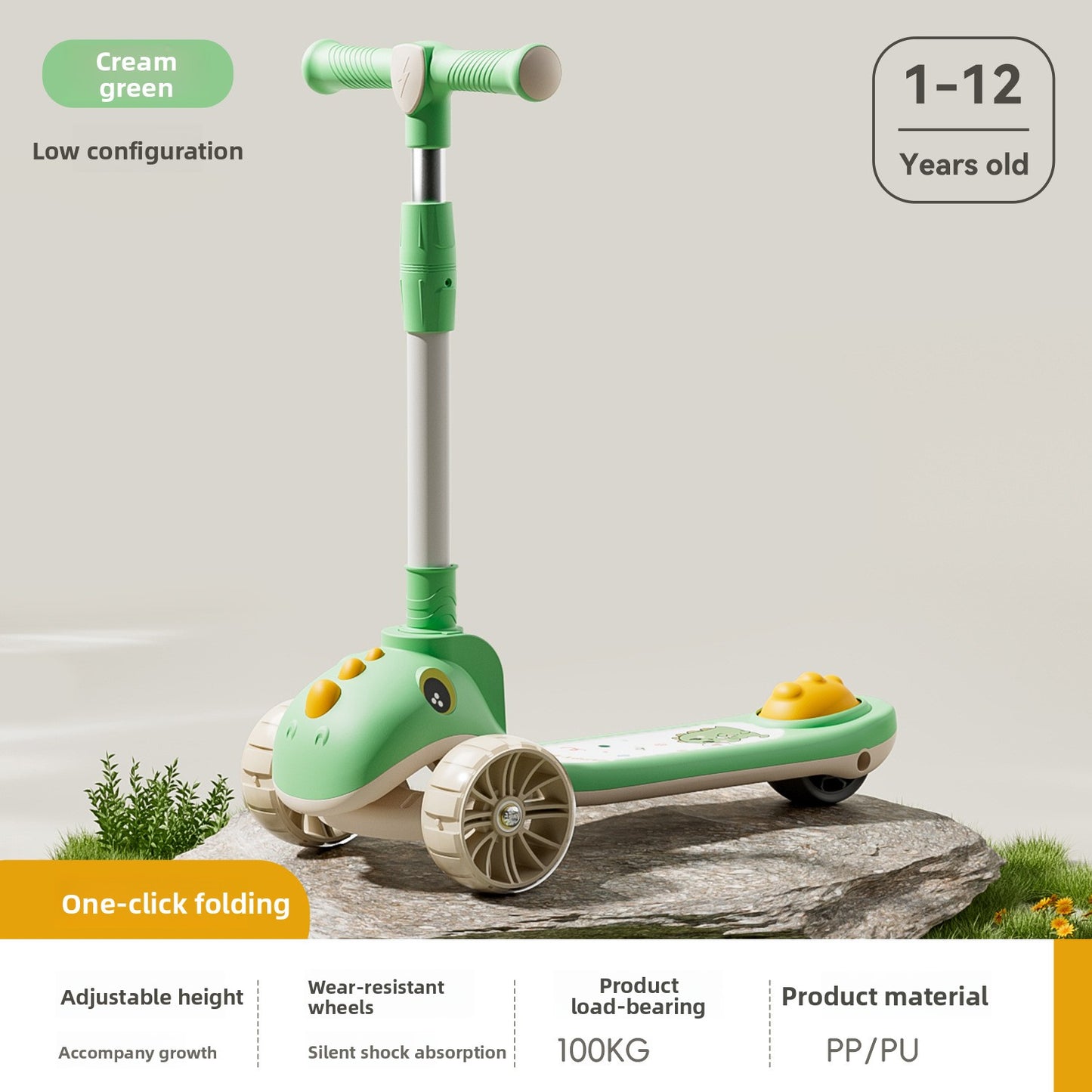 Kidsren's Scooter 1-3-6-10 Years Old