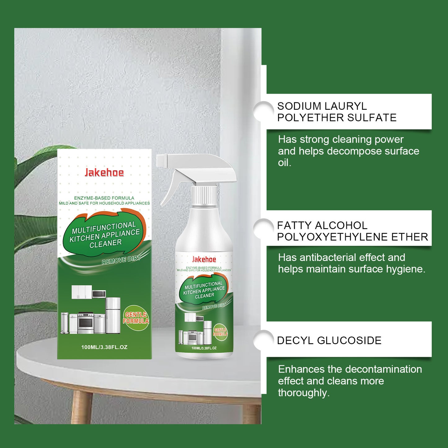 Kitchen Appliance Cleaner Gentle Grease Removal