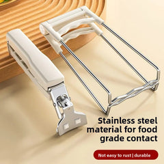 Complete 3-Piece Set [Heat-Resistant Tongs + Serving Tray Holder + Heat-Resistant Gloves]