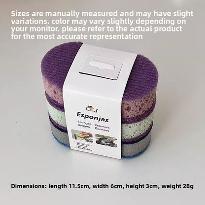 Kitchen dishwashing scouring pad