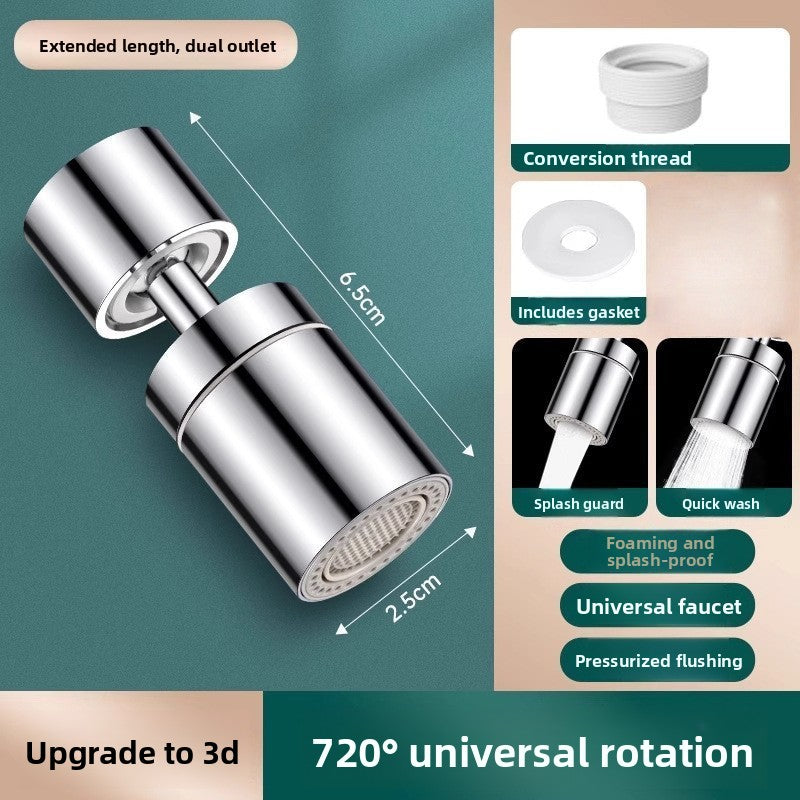 Kitchen Faucet Filter Extender Household Tap Water Purifier Anti-Splash Head Filter Purifier Artifact
