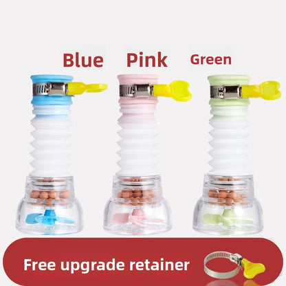 Kitchen faucet splash-proof shower head rice padeline filter