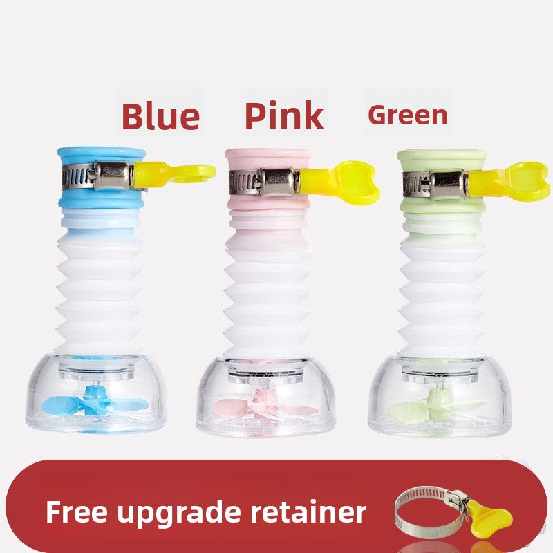 Kitchen faucet splash-proof shower head rice padeline filter