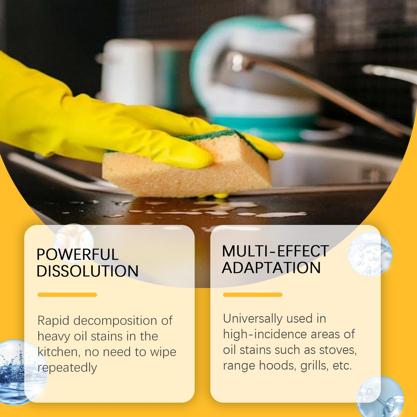 Kitchen Grease Removal Cleaning Spray