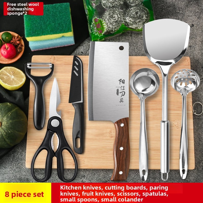 Kitchen knife set and kitchenware combination