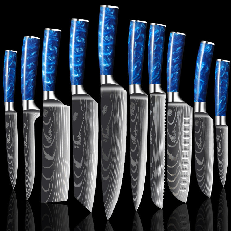 Kitchen Knife Set with Wood Handle