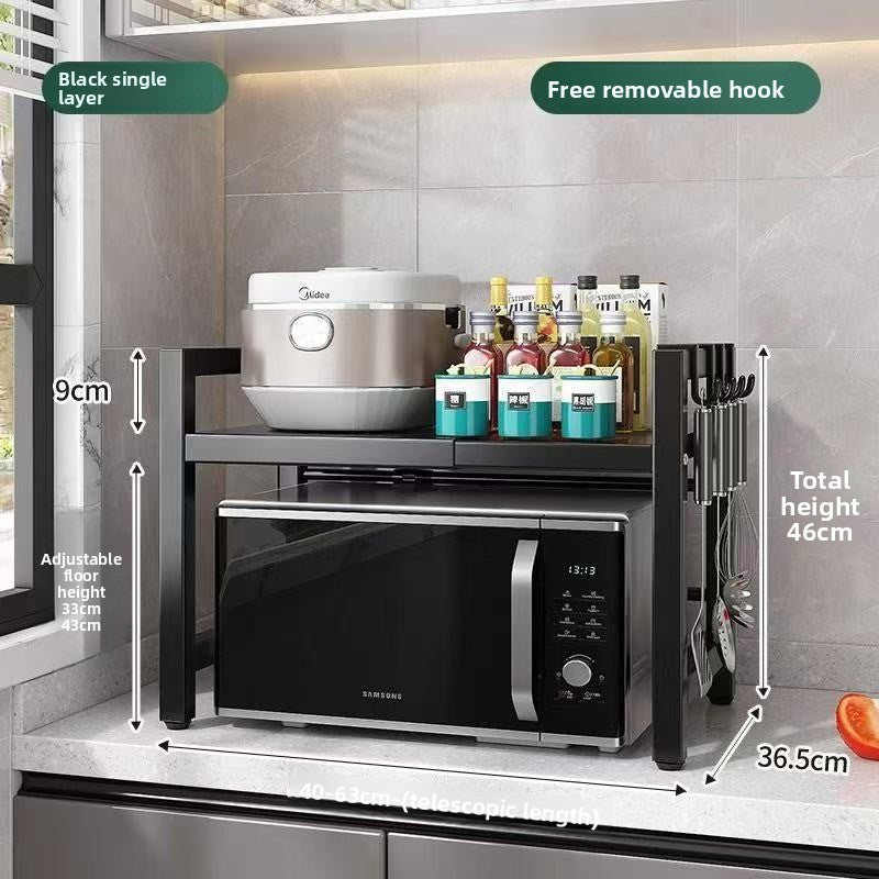 Kitchen Microwave Oven Storage Rack