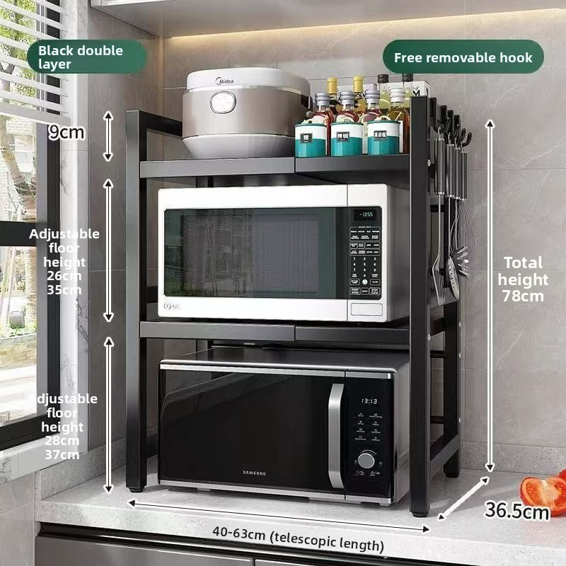 Kitchen Microwave Oven Storage Rack
