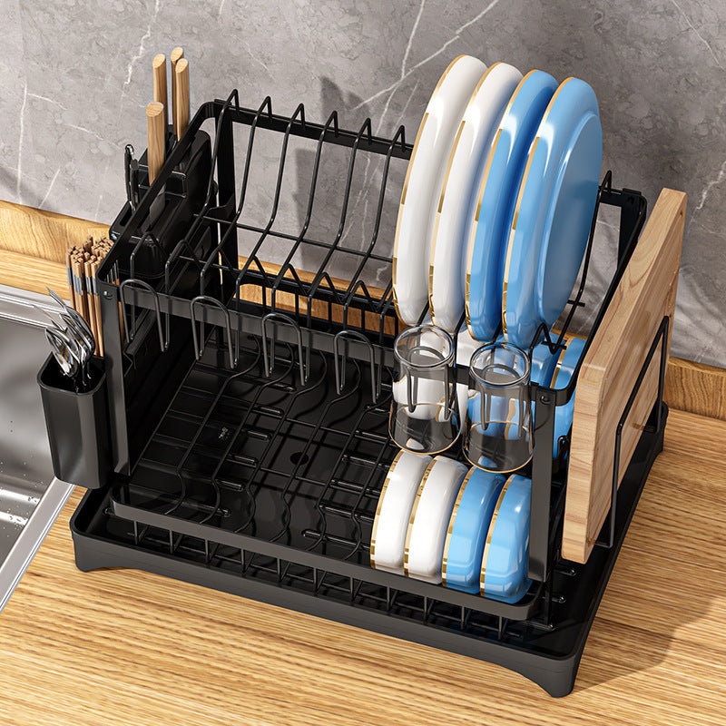 Kitchen Multi-functional Dish Rack Bowl Shelf Small Storage Dish Rack