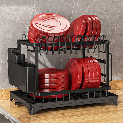 Kitchen Multi-functional Dish Rack Bowl Shelf Small Storage Dish Rack