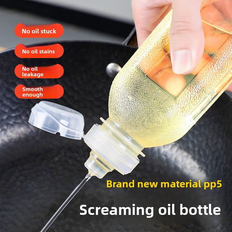Kitchen plastic seasoning oil bottle