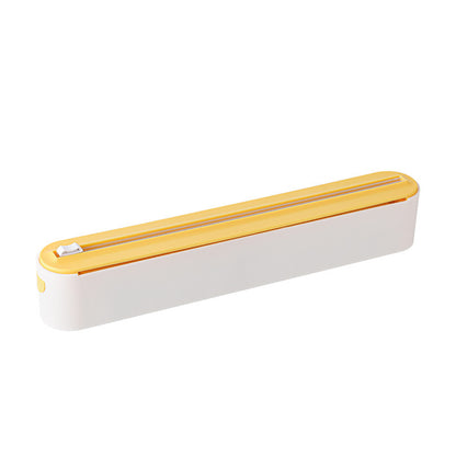 Kitchen Plastic Wrap Cutter with Magnetic Hanger