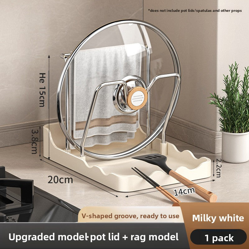 Kitchen Pot Lid Holder Drainage Storage Rack