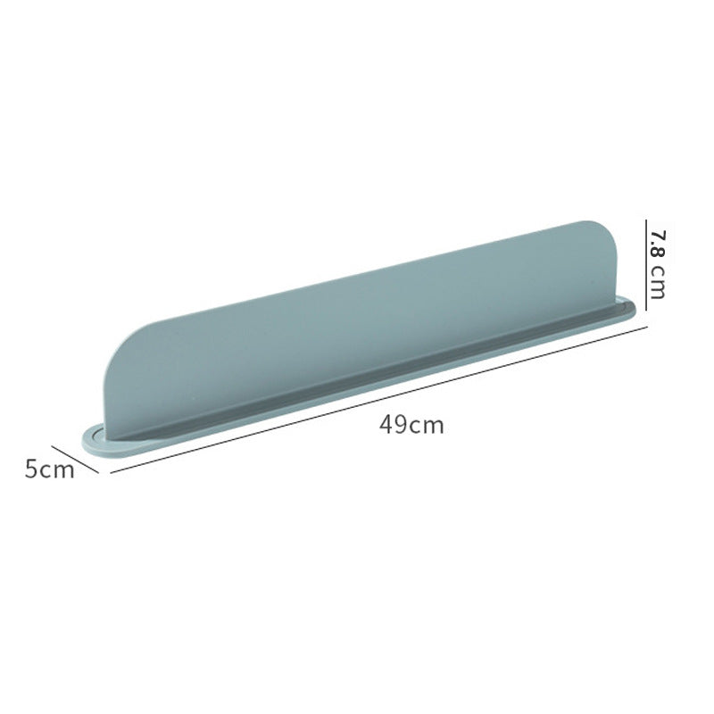Kitchen silicone water deflector