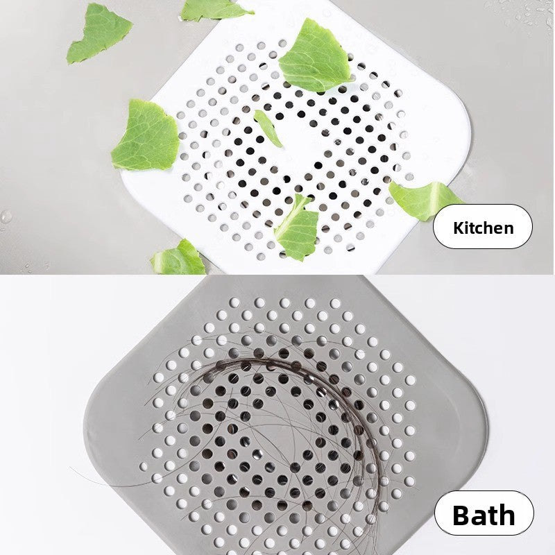 Kitchen sink drain hair filter pad