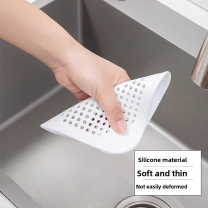 Kitchen sink drain hair filter pad