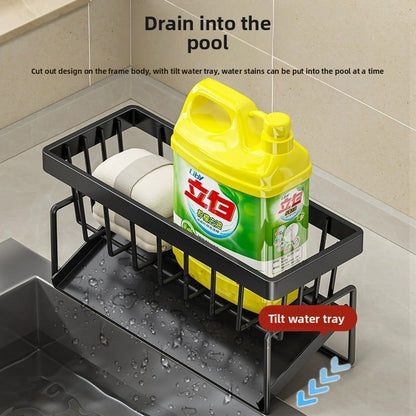 Kitchen sink draining rack