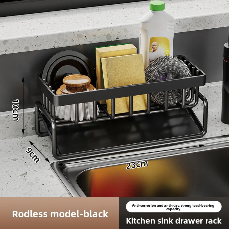 Kitchen sink draining rack