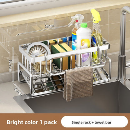 Kitchen sink draining rack
