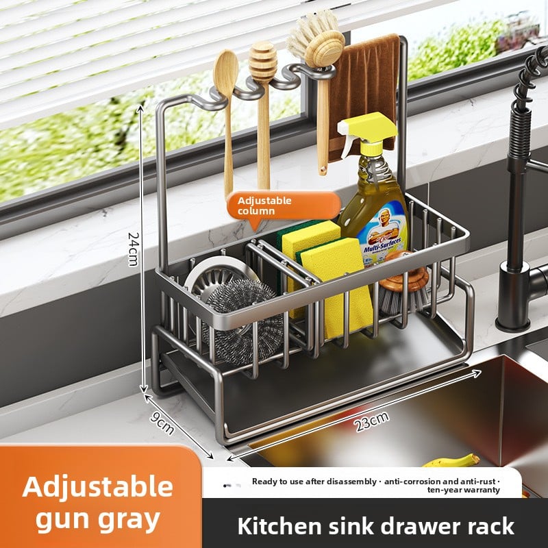 Kitchen sink draining rack
