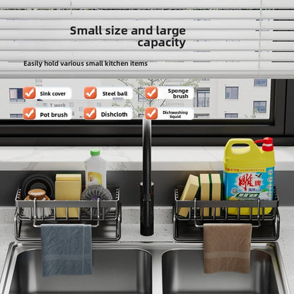 Kitchen sink draining rack