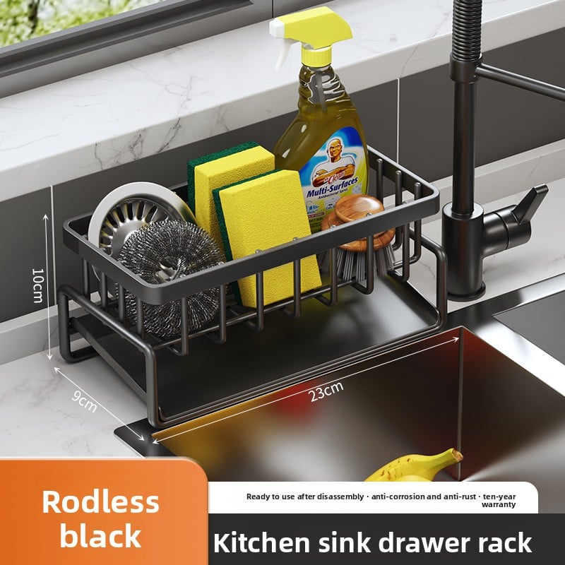 Kitchen sink draining rack