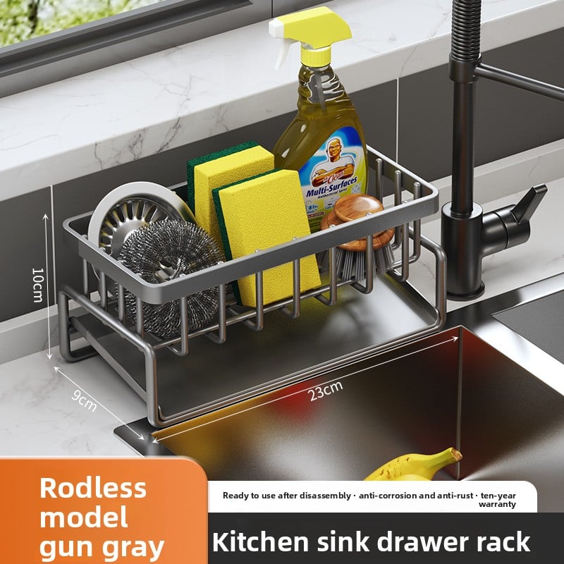 Kitchen sink draining rack