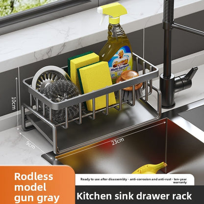 Kitchen sink draining rack