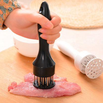 Kitchen stainless steel steak hammer for tenderizing meat needles
