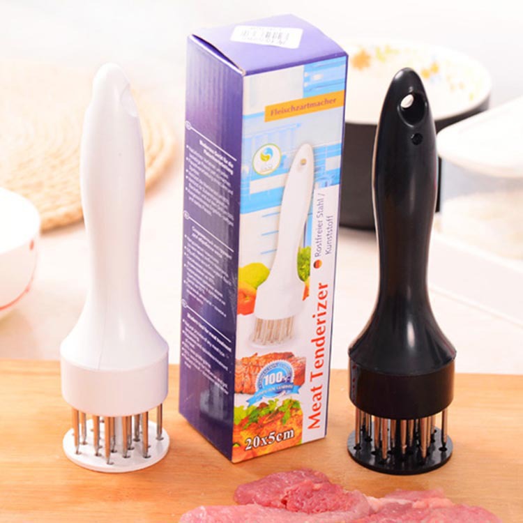 Kitchen stainless steel steak hammer for tenderizing meat needles